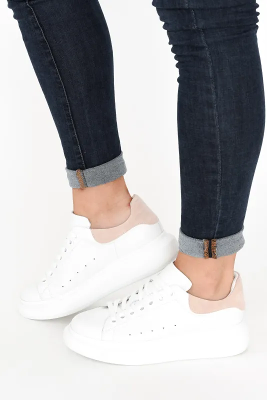 Perez White Leather Sneaker sold by Blue Bungalow
