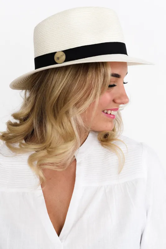 Ivory Travel Fedora sold by Blue Bungalow