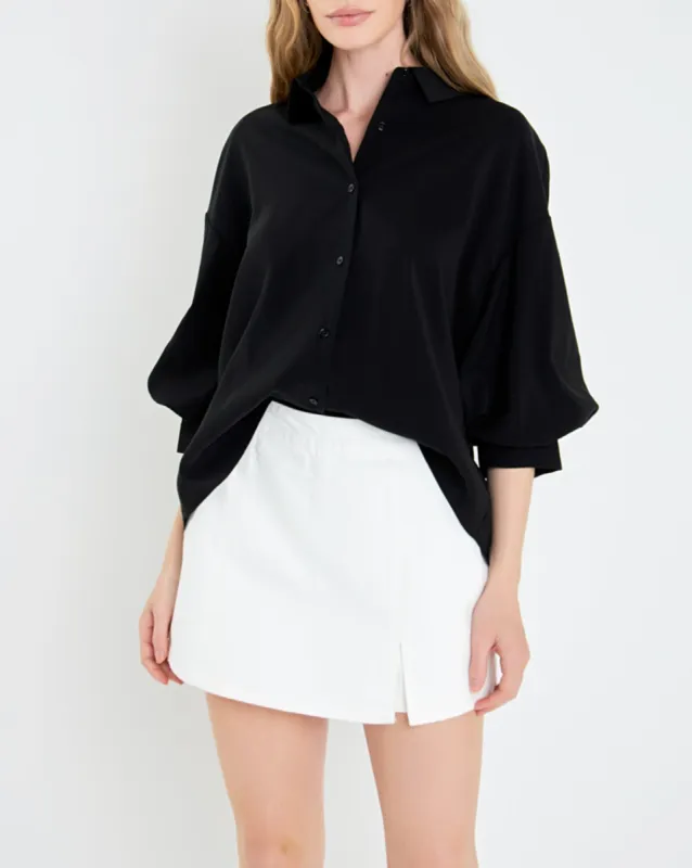 BALLOON SLEEVE BLOUSE sold by Care Tucker