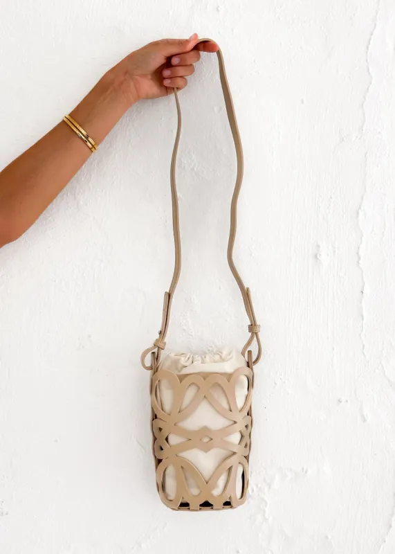 Ebony Crossbody Bag - Beige sold by Gingham & Heels