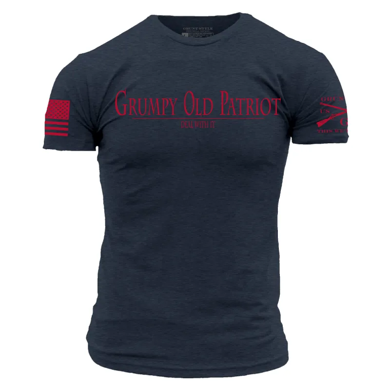 Grumpy Old Patriot T-Shirt - Midnight Navy sold by Grunt Style