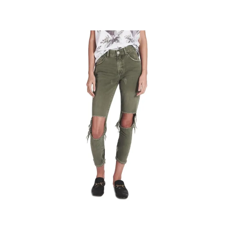 Green Cotton Jeans & Pant sold by Louxly