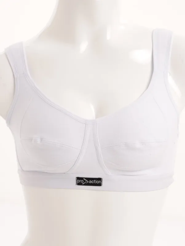 Ladies Single Shock Sports Bra - White sold by Edgars
