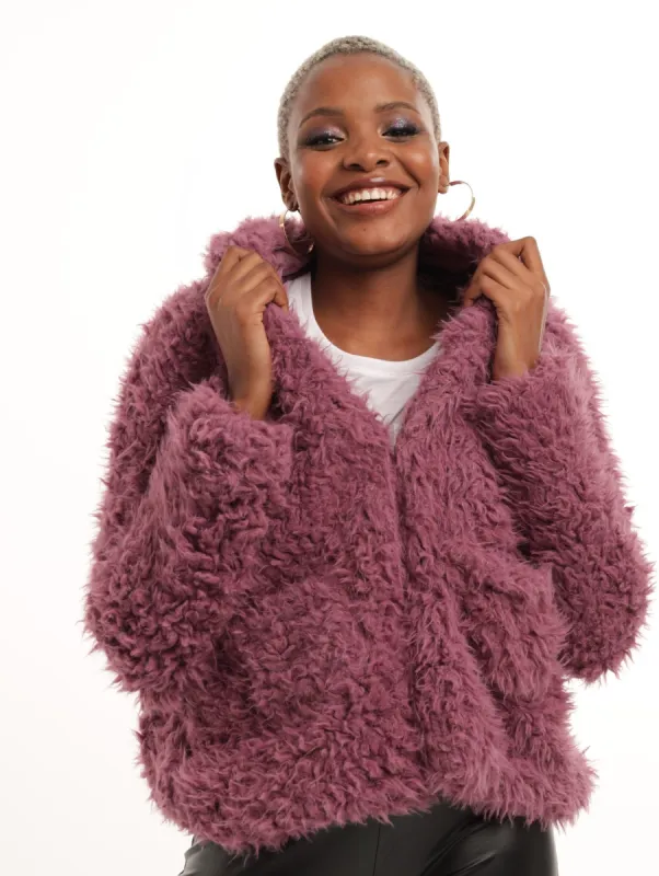 Ladies Teddy Hoody - Mauve sold by Edgars