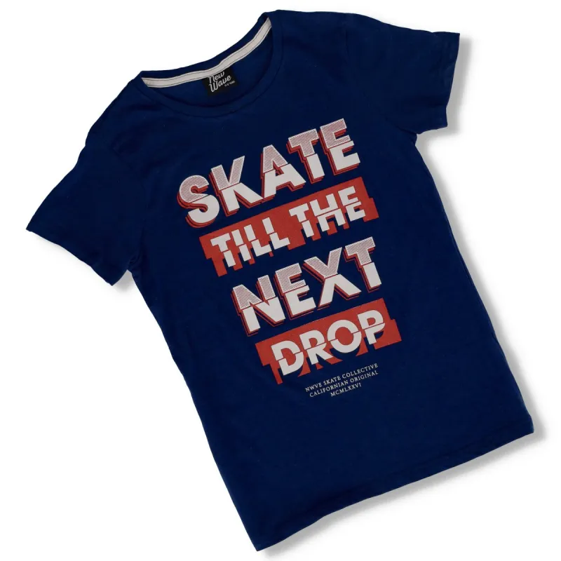Big Boys State of Mind Peony Basic Tee - Navy sold by Edgars