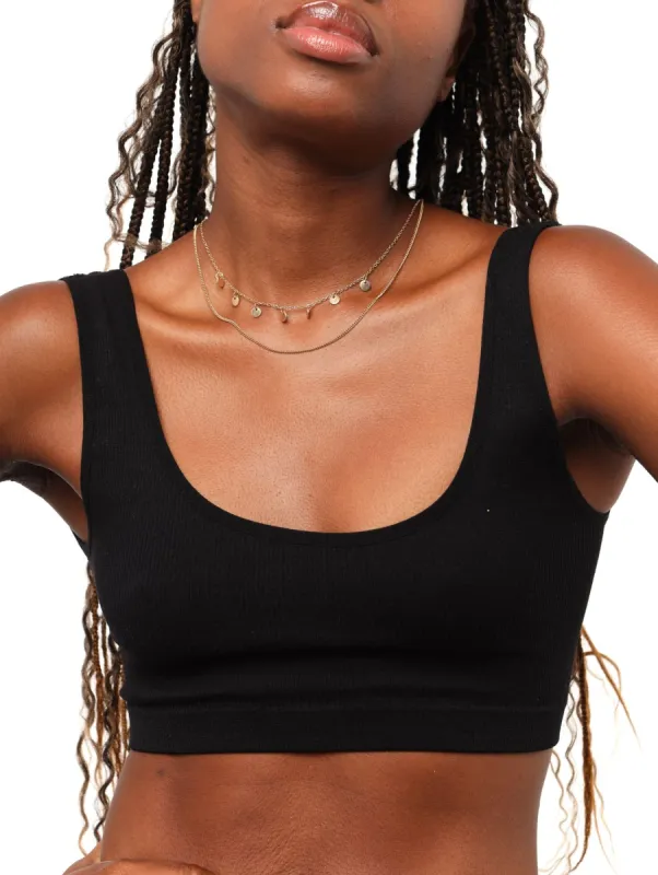 Ladies Rib Genie Bra - Black sold by Edgars