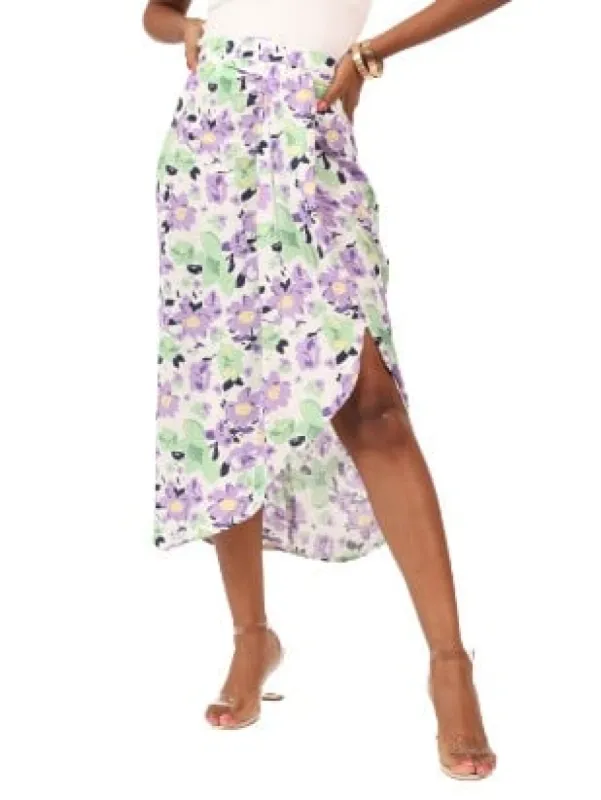Ladies Knot Sarong Midi Skirt sold by Edgars 