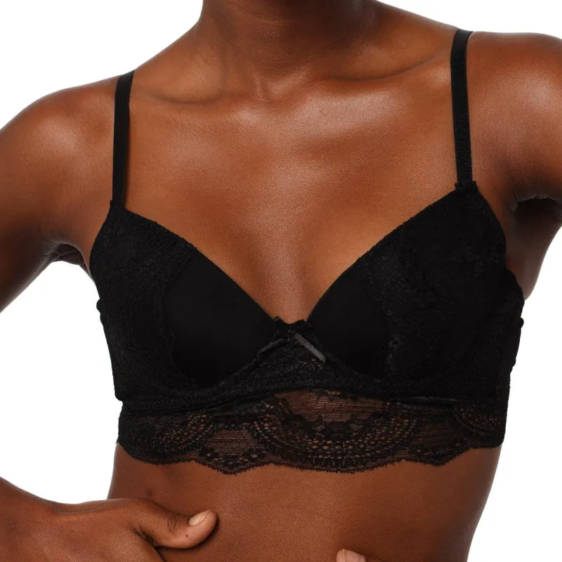 Ladies Longline Bra - Black sold by Edgars 