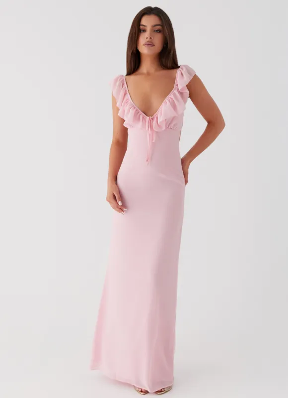 Silvie Maxi Dress - Pink sold by Peppermayo