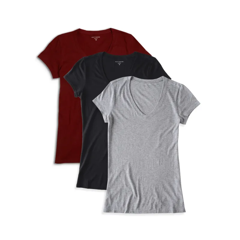Fitted V-Neck Marcy 3-Pack sold by Mott & Bow