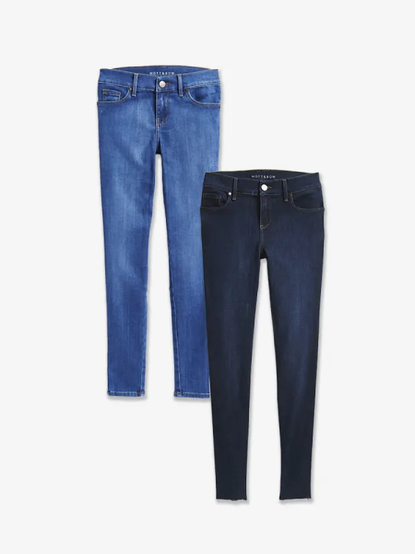 Mid Rise Skinny Jane 2-Pack sold by Mott & Bow