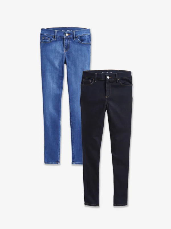 Mid Rise Skinny Jane 2-Pack sold by Mott & Bow