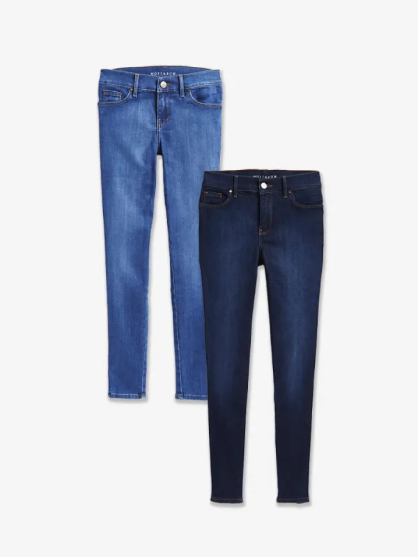 Mid Rise Skinny Jane 2-Pack sold by Mott & Bow