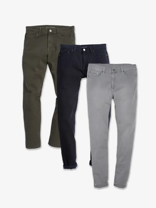 Straight Mercer Jeans 3-Pack sold by Mott & Bow