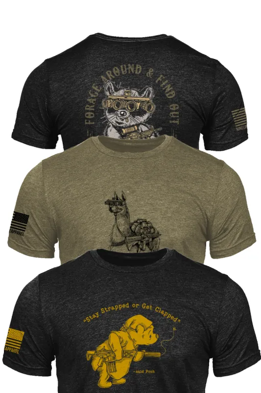 The Animal House Pack - T-Shirt 3-Pack sold by Nine Line