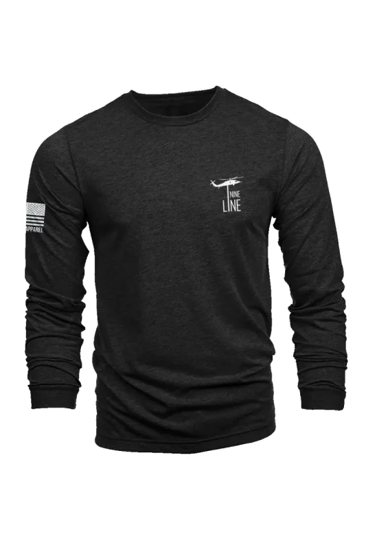 Dropline Logo - Long-Sleeve T-Shirt sold by Nine Line