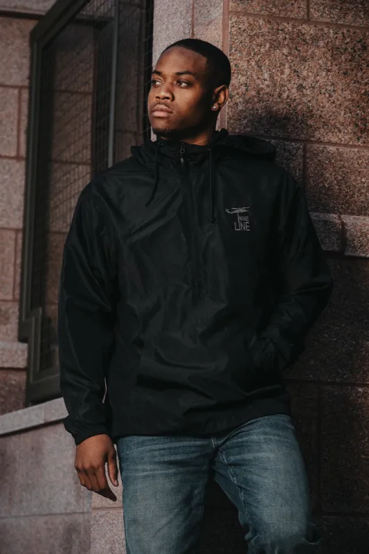 Men's Hooded 1/4 Zip Windbreaker sold by Nine Line