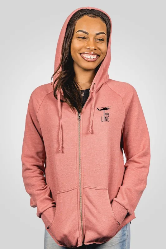 Women's Basic Full Zip Hoodie sold by Nine Line