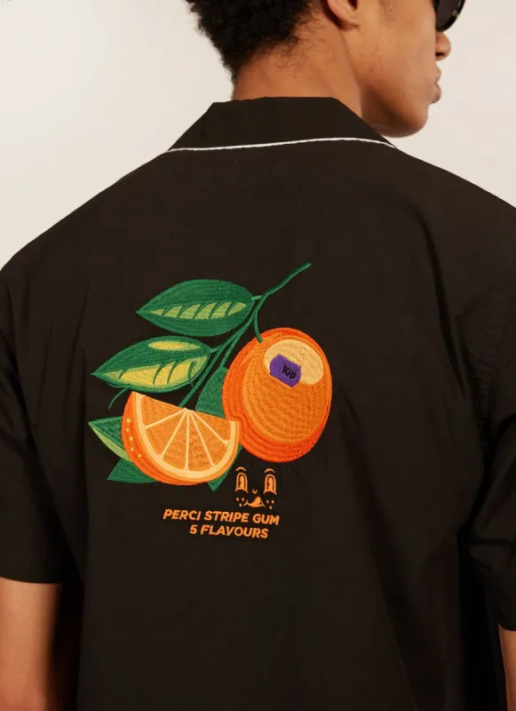 PerciCo Bowling Shirt | Cotton | Black sold by Percival