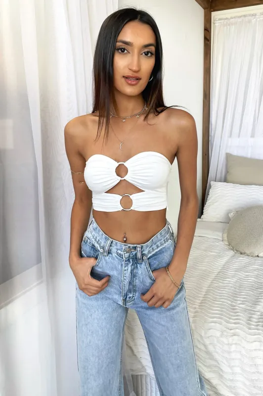 Mace Crop - White sold by Thats So Fetch