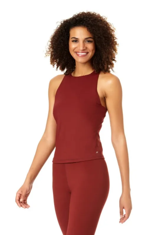Anne Cole Active - Women's High Neck Racer Back Tank Top sold by Anne Cole