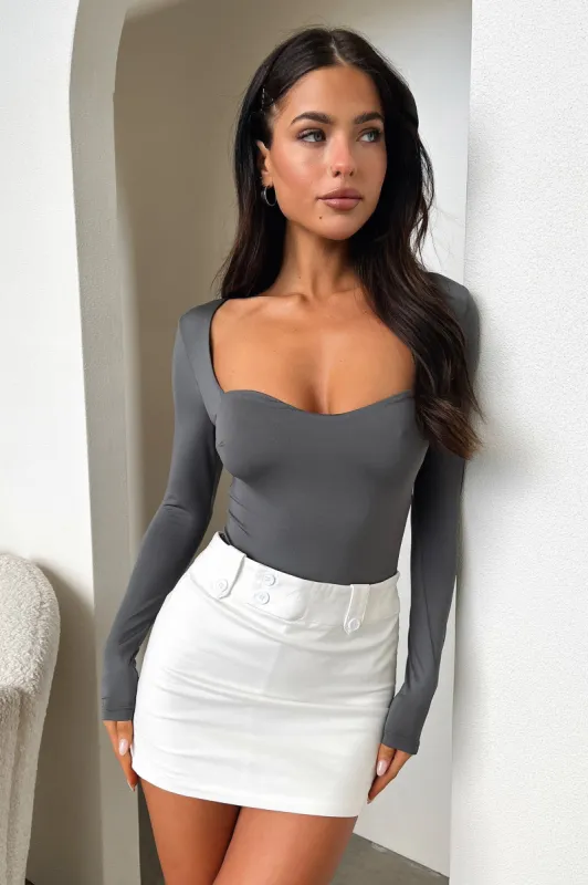 Chels Bodysuit - Charcoal sold by Thats So Fetch