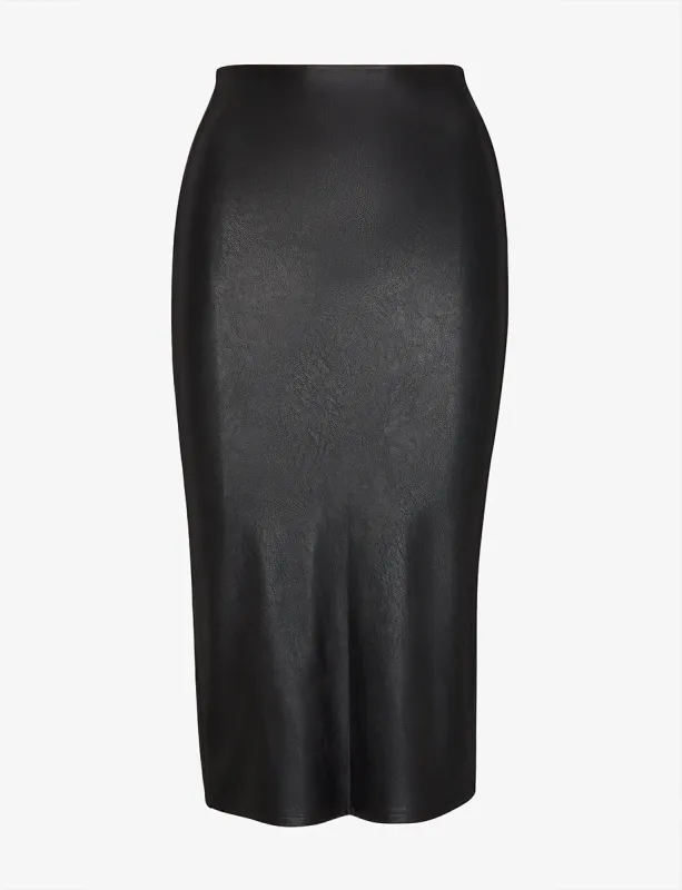 Faux Leather Midi Skirt sold by Commando