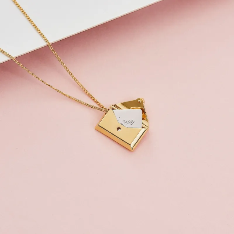 Love Letter Envelope Necklace sold by Capsul Jewelry