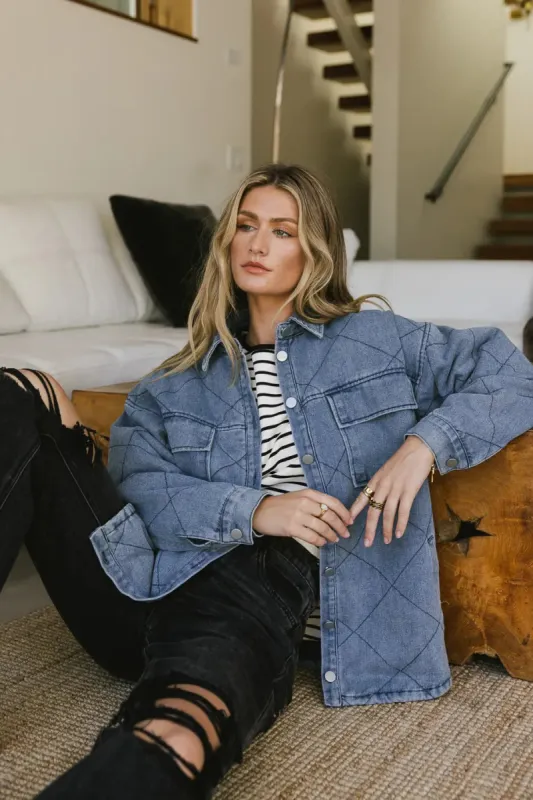 Kat Quilted Denim Jacket - FINAL SALE sold by bohme