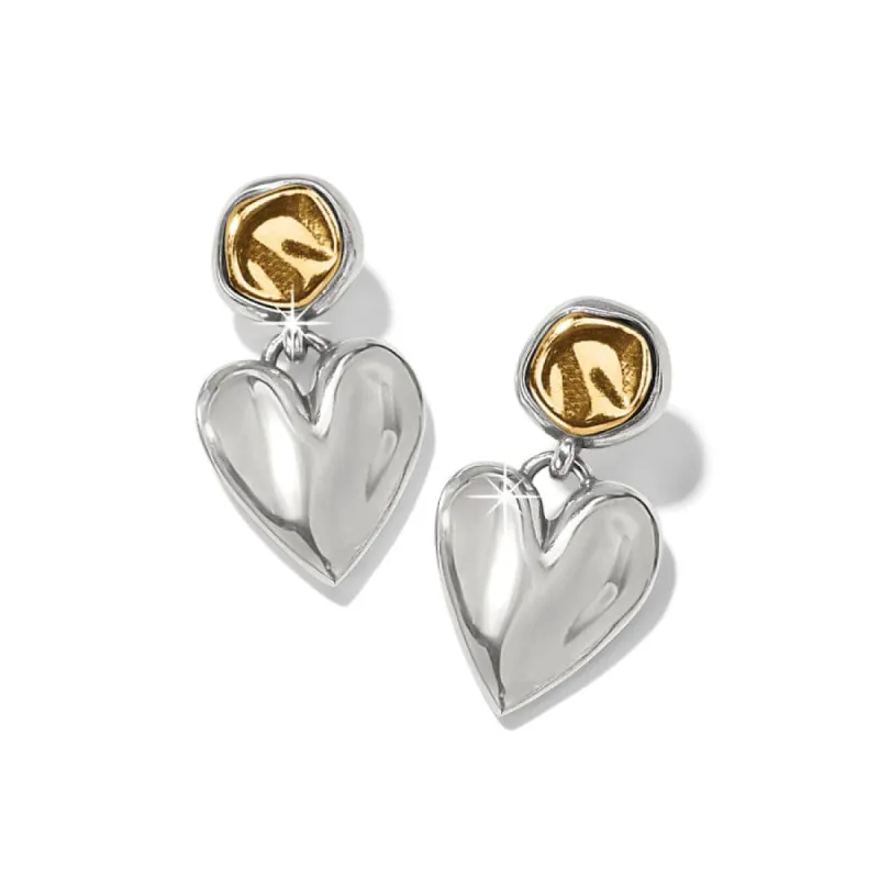 Cascade Heart Post Earrings sold by Brighton