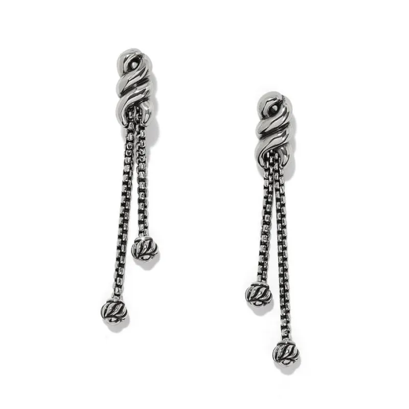 Interlok Twist Double Post Drop Earrings sold by Brighton