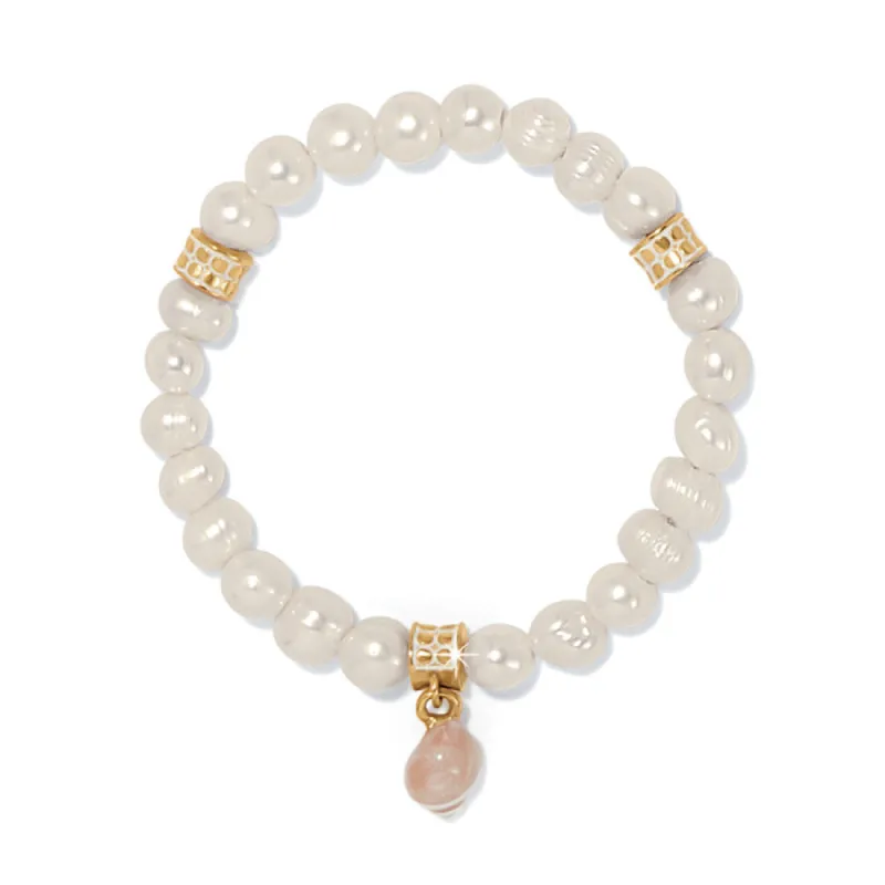 Sunset Cove Poli Pearl Stretch Bracelet sold by Brighton
