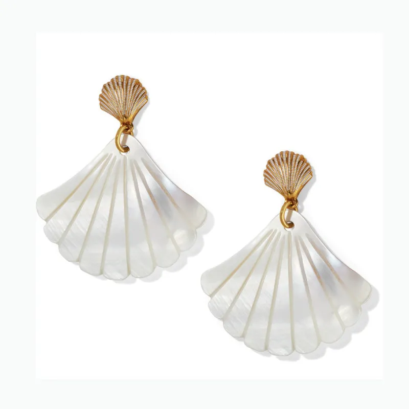Sunset Cove Mother Of Pearl Shell Post Earrings sold by Brighton