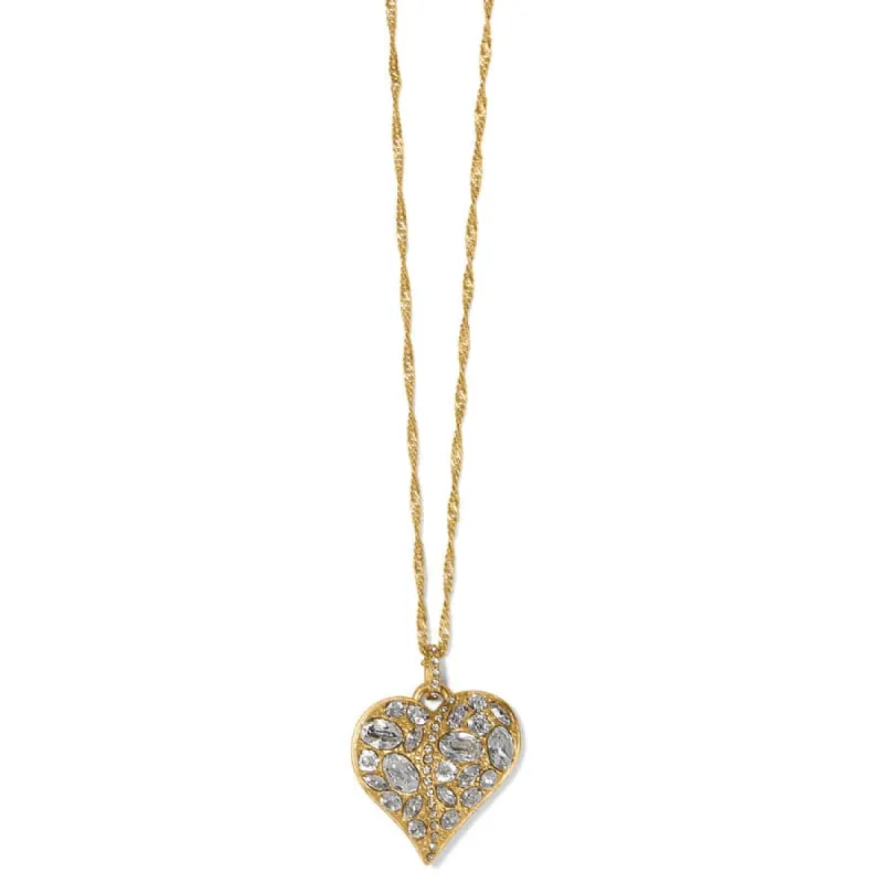 Trust Your Journey Golden Heart Necklace sold by Brighton