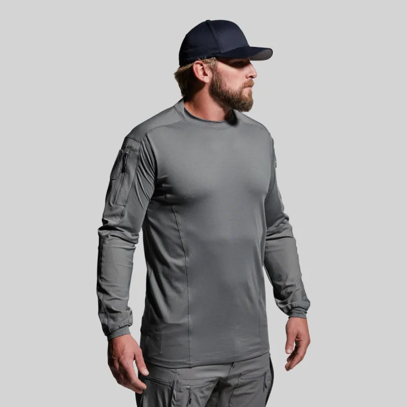 Long Sleeve Op Top (Wolf Grey) sold by Born Primitive