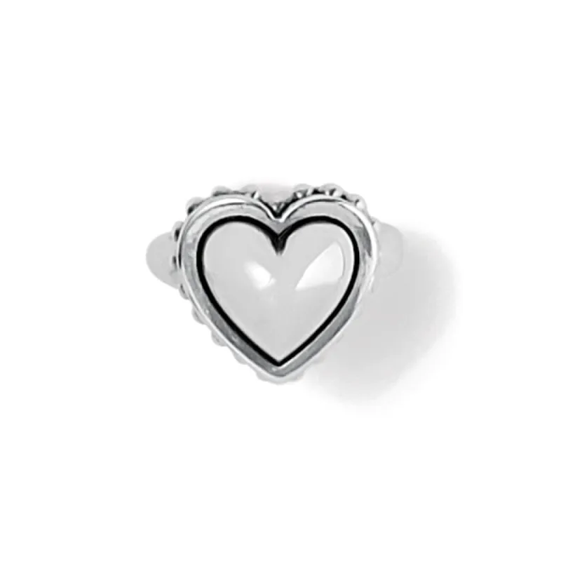 Pretty Tough Bold Heart Ring sold by Brighton