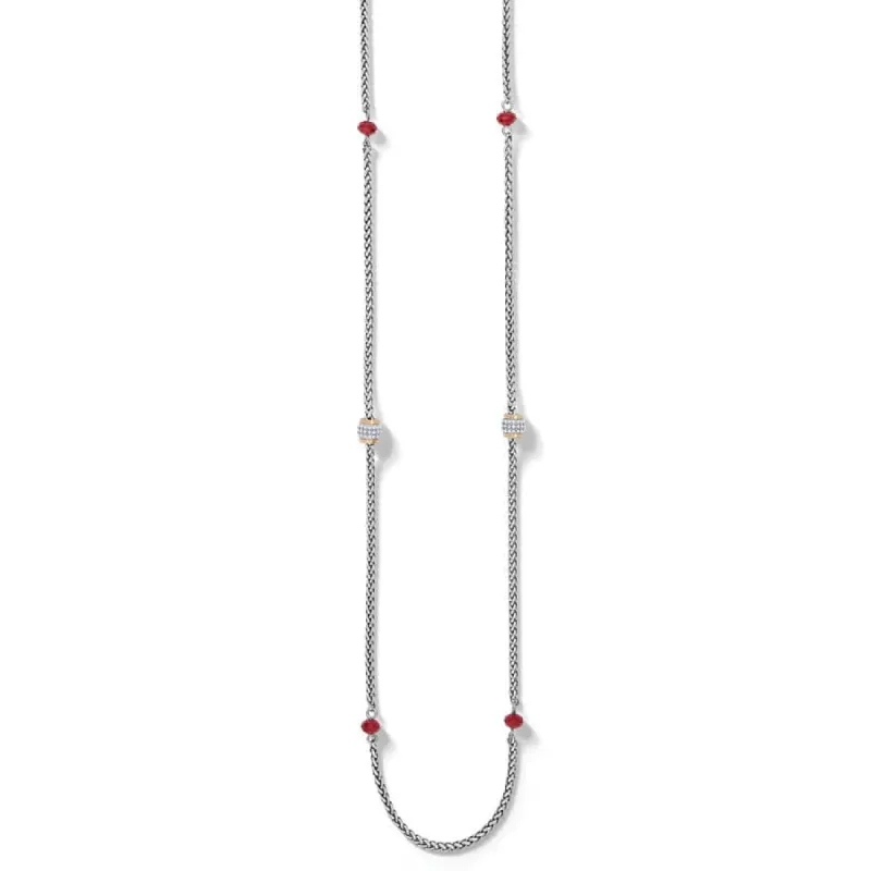 Meridian Red Two Tone Long Necklace sold by Brighton