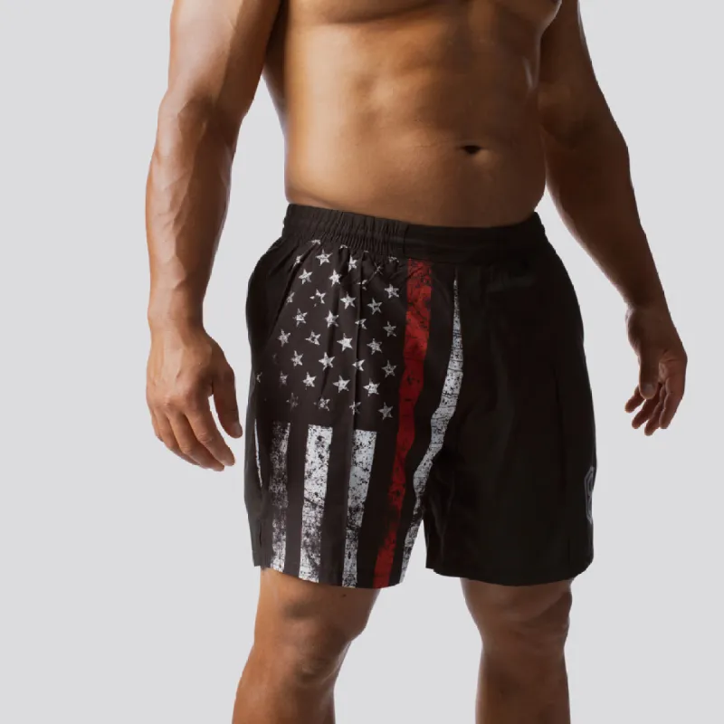 Training Short (Thin Red Line) sold by Born Primitive