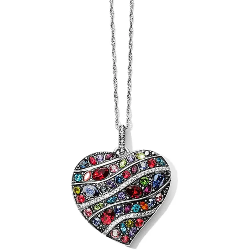 Trust Your Journey Convertible Reversible Large Heart Necklace sold by Brighton