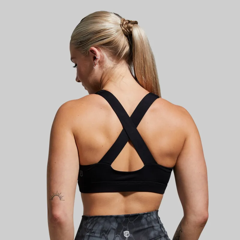 Your Essential Sports Bra (Black) sold by Born Primitive