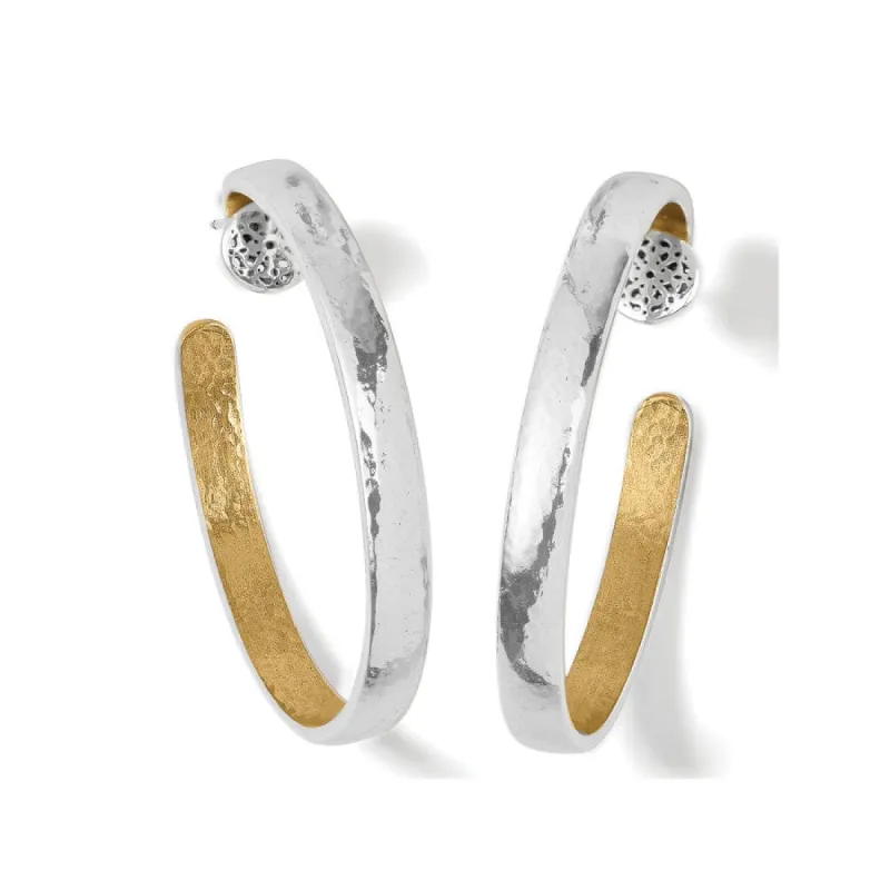 Ferrara Entrata Medium Hoop Earrings sold by Brighton