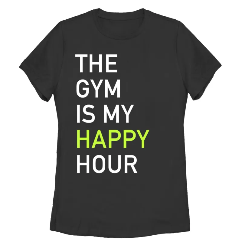 Women's CHIN UP Gym Happy Hour T-Shirt sold by Chin Up Apparel