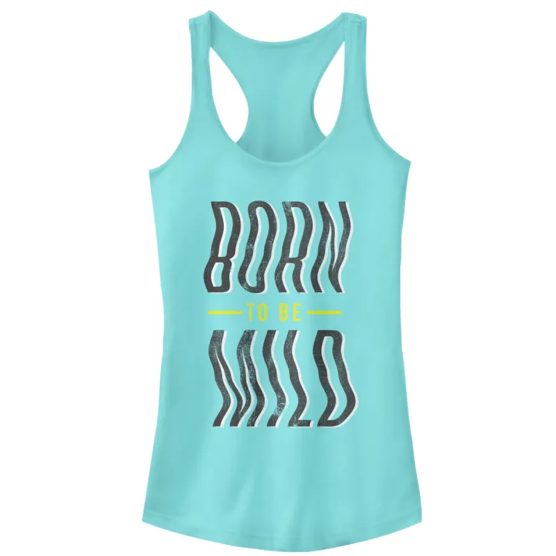 Junior's CHIN UP Born To Be Mild Racerback Tank Top sold by Chin Up Apparel