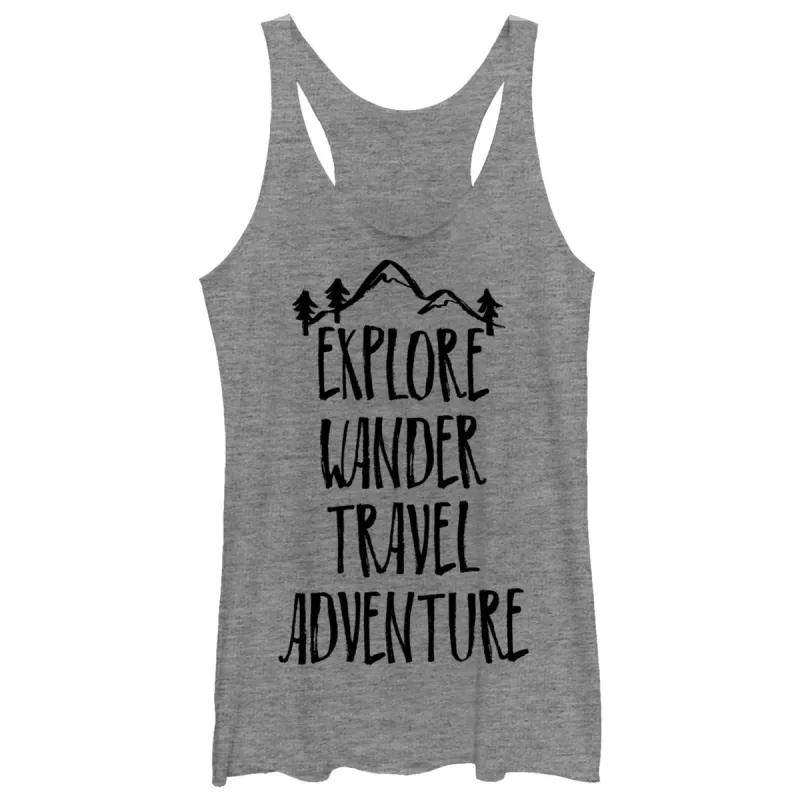 Women's CHIN UP Wanderer's Dream Racerback Tank Top sold by Chin Up Apparel
