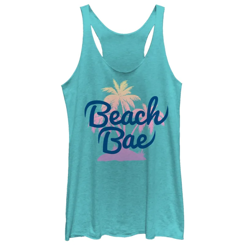 Women's CHIN UP Beach Bae Racerback Tank Top sold by Chin Up Apparel