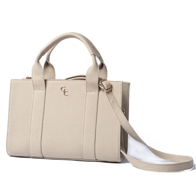 Galway Crystal Fashion Medium Tote Oat Canvas sold by Belleek