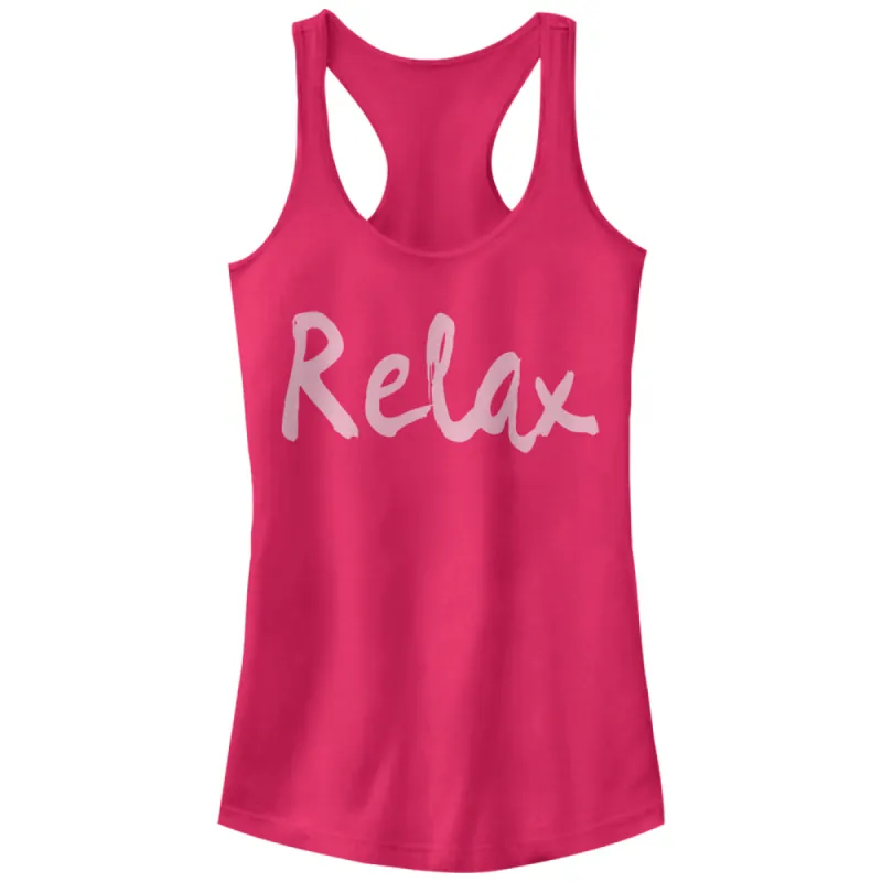 Junior's CHIN UP Relax Racerback Tank Top sold by Chin Up Apparel