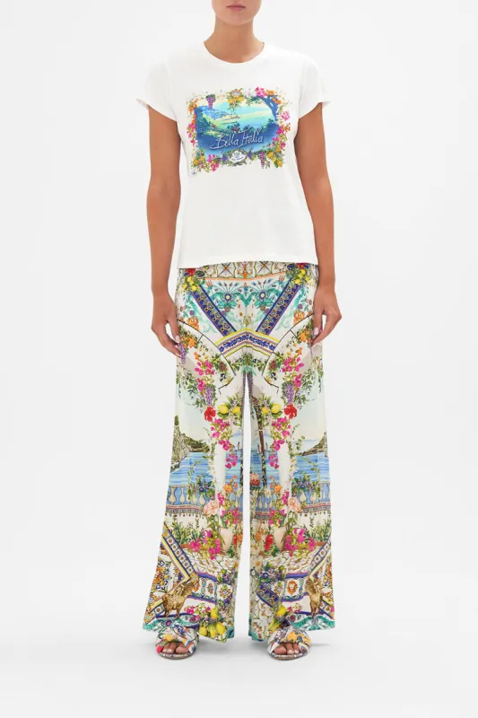 ORGANIC COTTON SLIM FIT TEE  AMALFI AMORE sold by Camilla