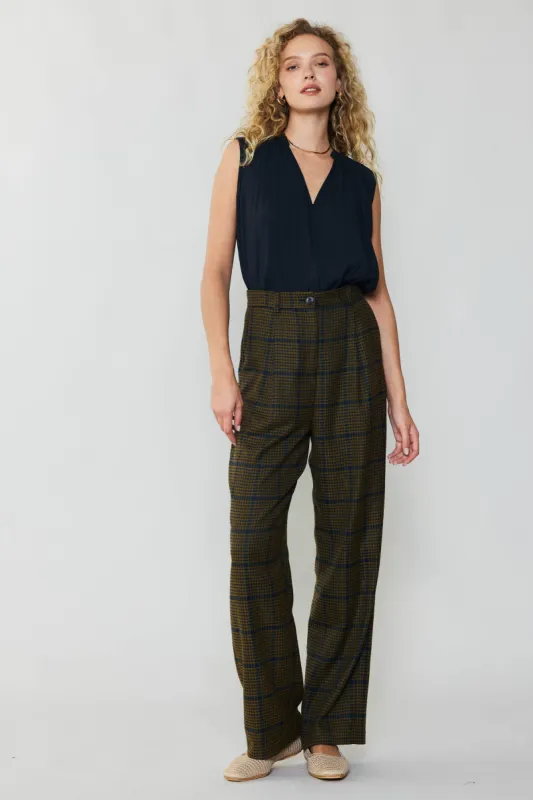 Checkered Wide Leg Pants sold by Current Air