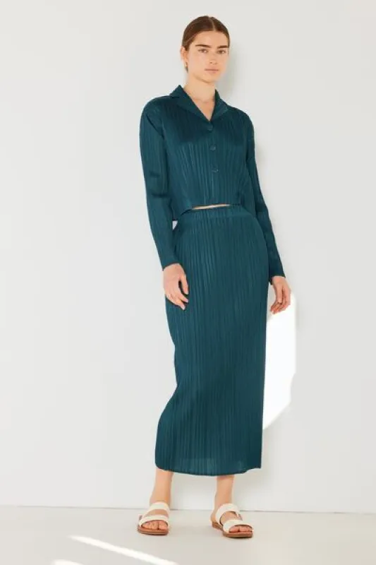 Marina West Swim Pleated Midi Pencil Skirt sold by Charming Charlie